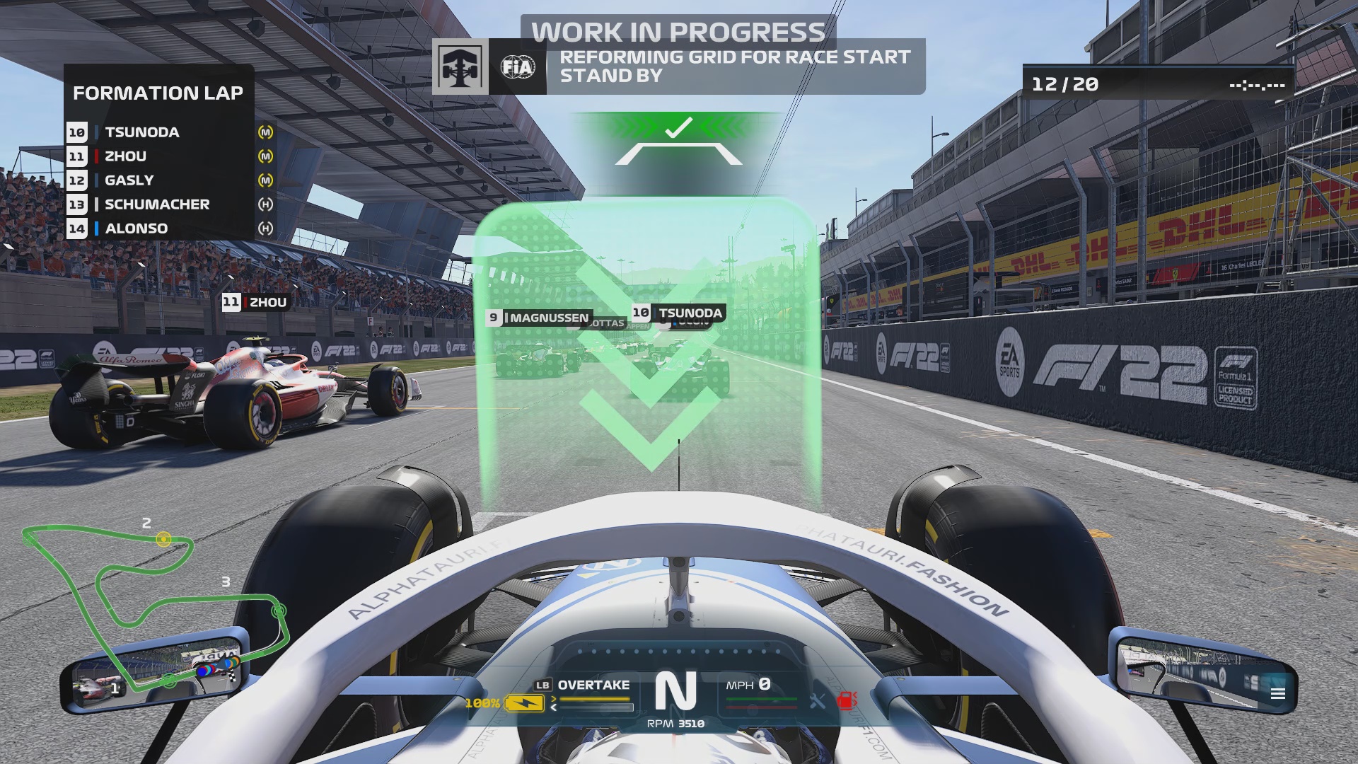 F1 22 Preview Interactive Formation Lap Pic