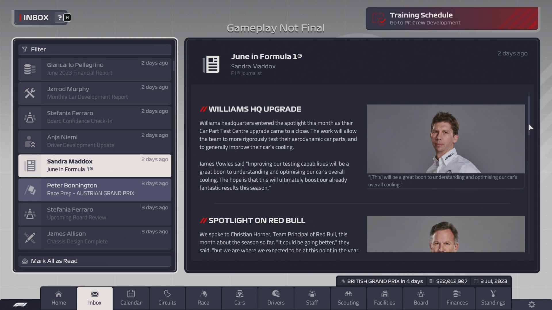 F1 Manager 2023 Preview News Email Pic