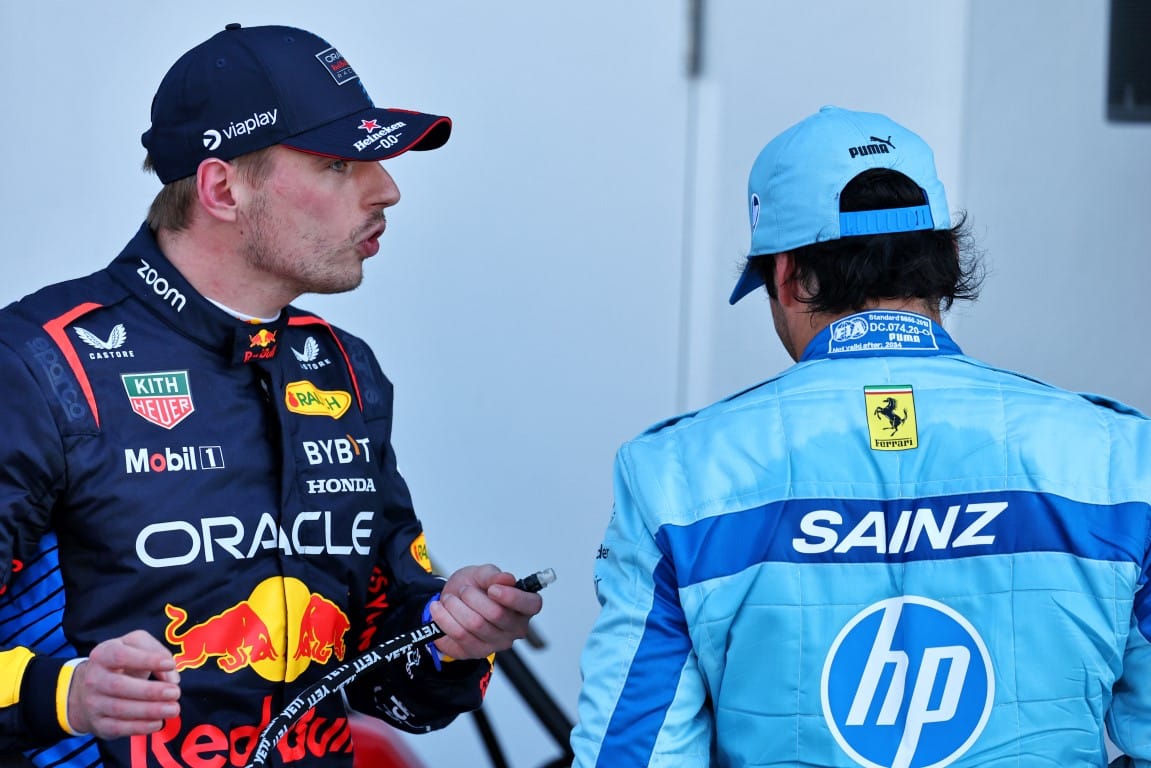 Max Verstappen and Carlos Sainz, F1