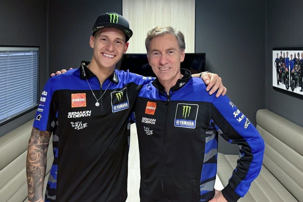 Fabio Quartararo and Lin Jarvis, Yamaha, MotoGP