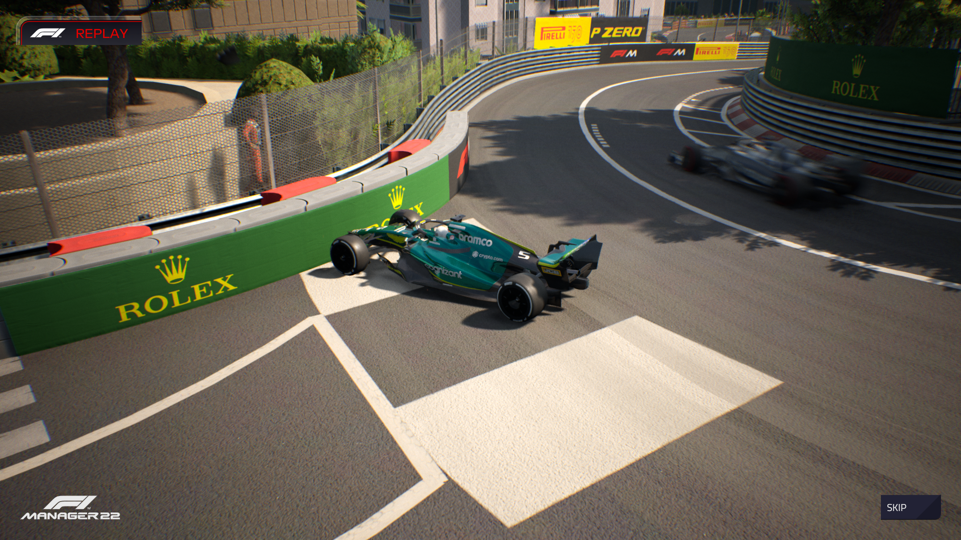 F1 Manager 22 Monaco Vettel Crash Pic