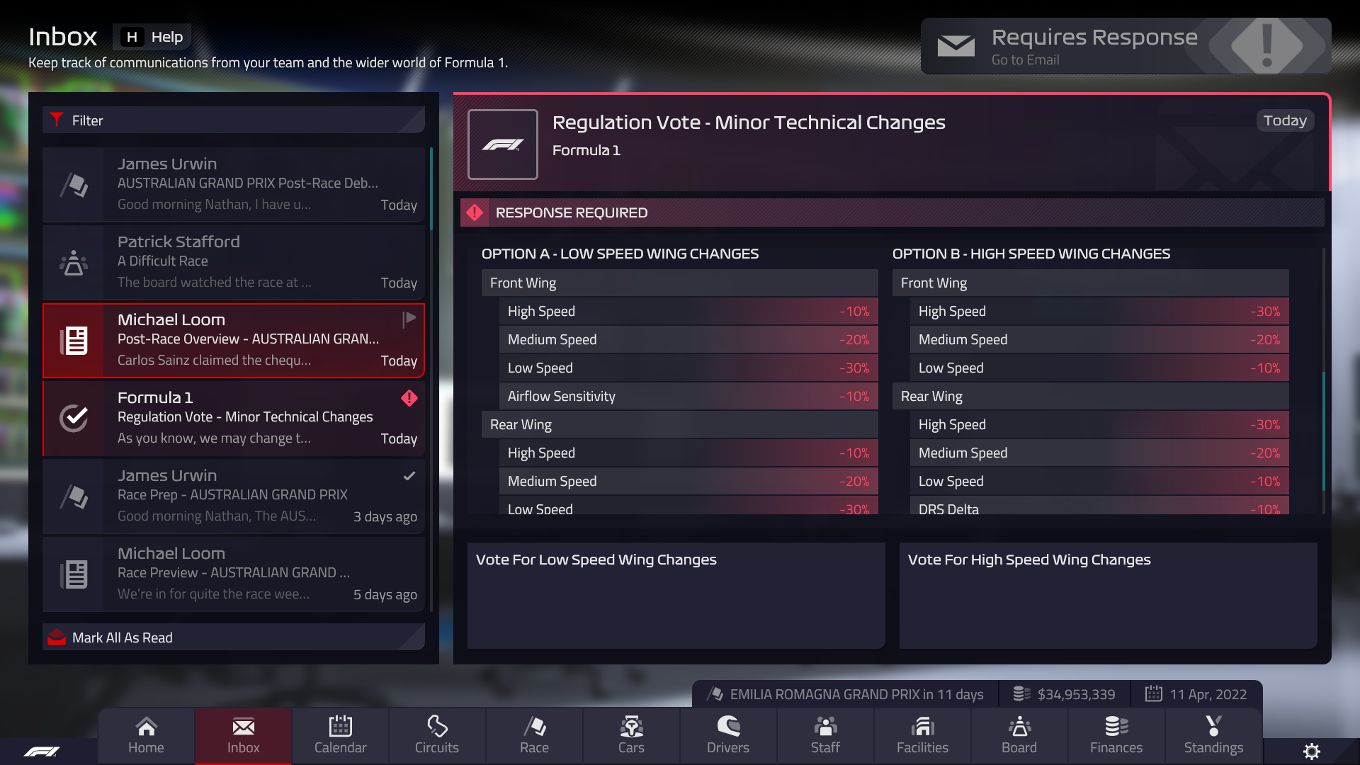 F1 Manager 22 Rule Change Pic 1